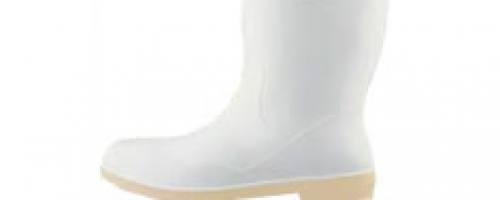 Bota de PVC Cano Curto Branca